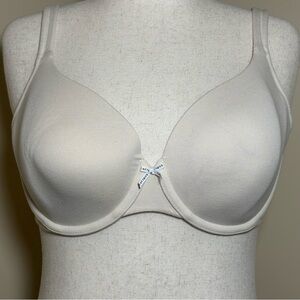 Cacique Lightly Lined T-Shirt Bra 34F Beige Nude Underwire Everyday Comfort